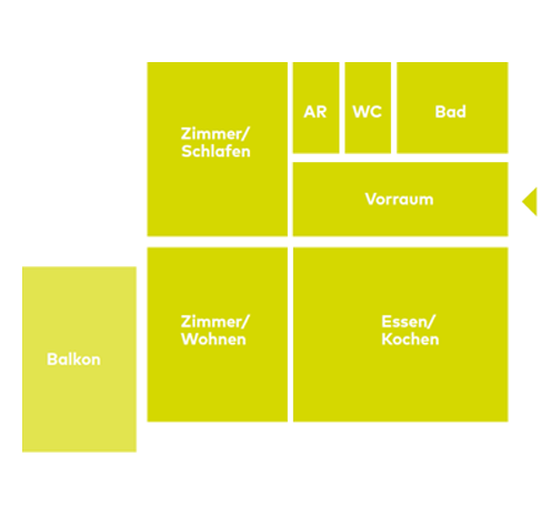 Grundriss Wohnungstyp B