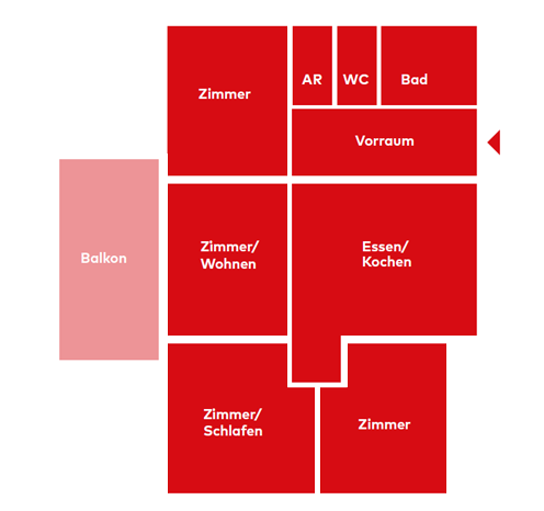 Grundriss Wohnungstyp D